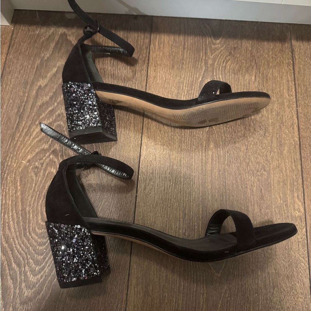 Stuart Weitzerman glitter heels